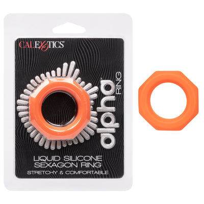 Alpha Liquid Silicone Sexagon Ring (7819668422873)