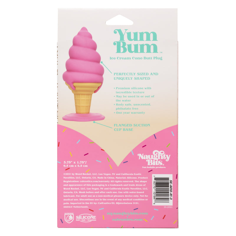 Naughty Bits® Yum Bum™ Ice Cream Cone Butt Plug (7624473280729)