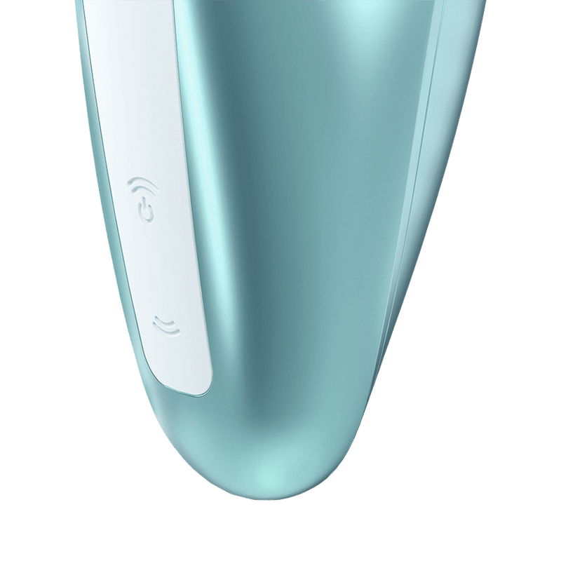 Satisfyer Love Breeze Rechargeable Silicone Clitoral Stimulator - Ice Blue (6110264459461)
