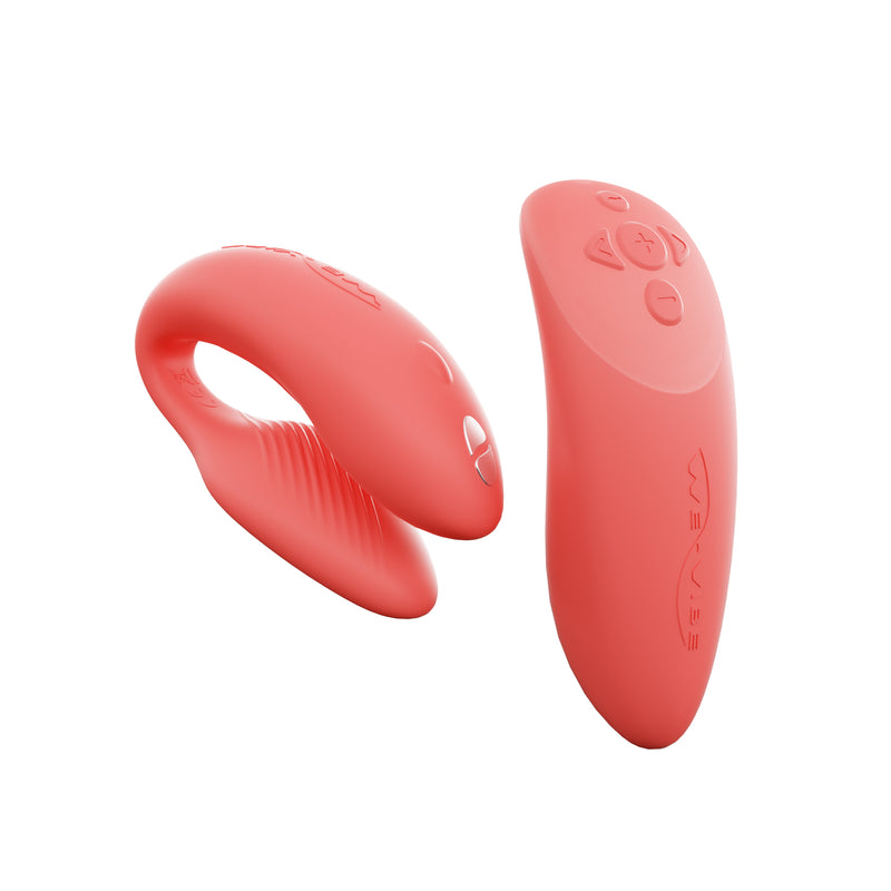 We-Vibe Chorus Rechargeable Couples Vibrator with Squeeze Control - Crave Coral (6957695729861)
