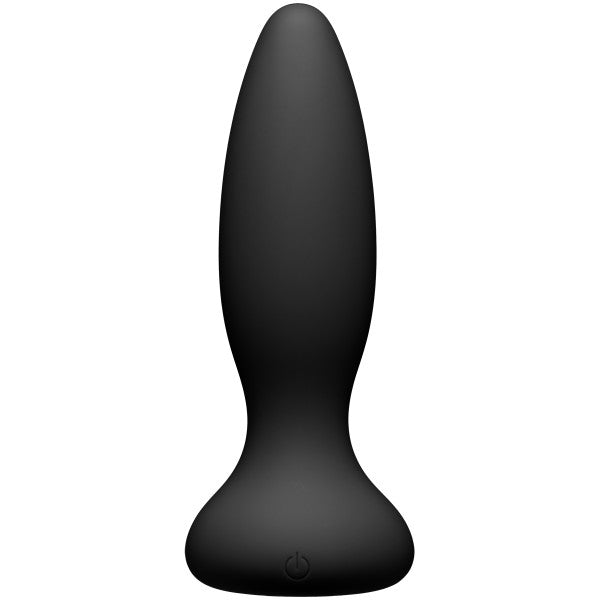 A-Play - Thrust - Adventurous - Rechargeable Silicone Anal Plug with Remote - Black (7740569288921)