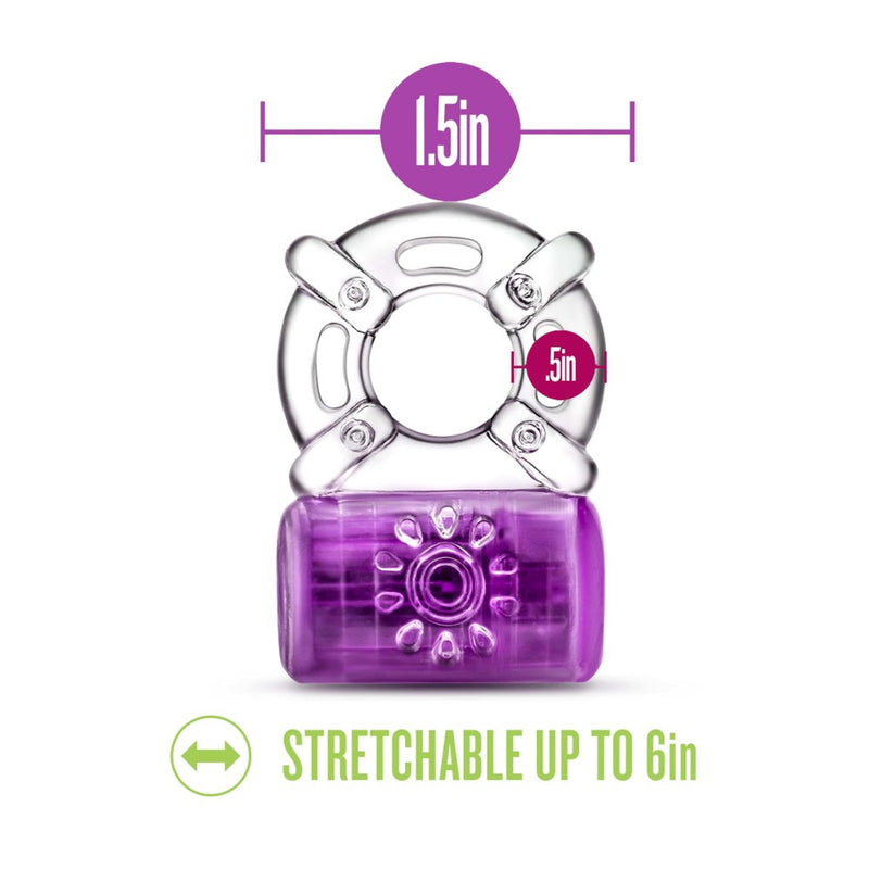 Play With Me - One Night Stand Vibrating C-Ring - Purple (7814902382809)