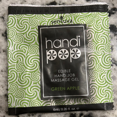 HandiPop Edible Handjob Massage Gel Green Apple (7731478462681)