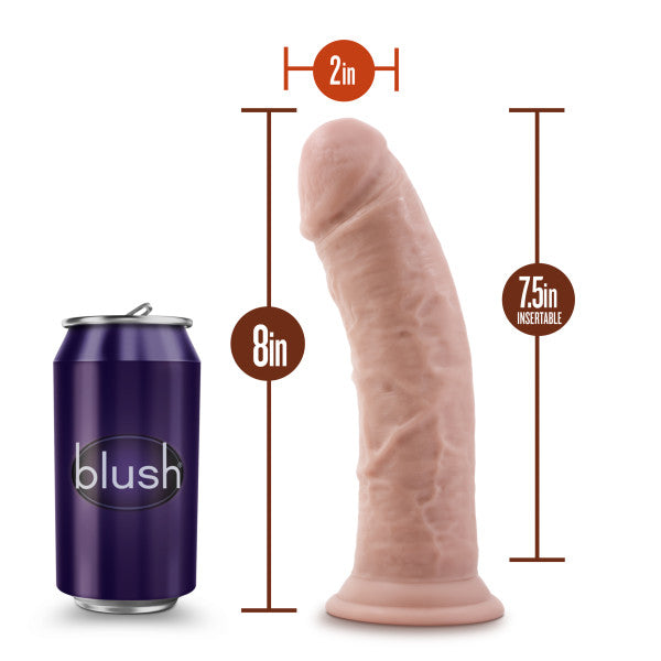 Dr. Skin - 8 Inch Cock With Suction Cup - Vanilla (4582187270243)