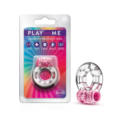 Play With Me - Arouser Vibrating C-Ring - Pink (7815879164121)
