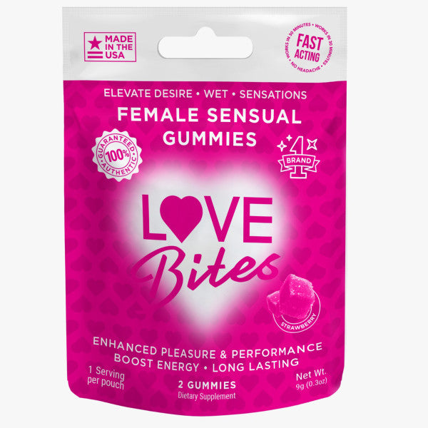 Love Bites - Female Sensual Gummies - 12 pack - 2 pcs per pack - 0.3 oz. (7817018671321)