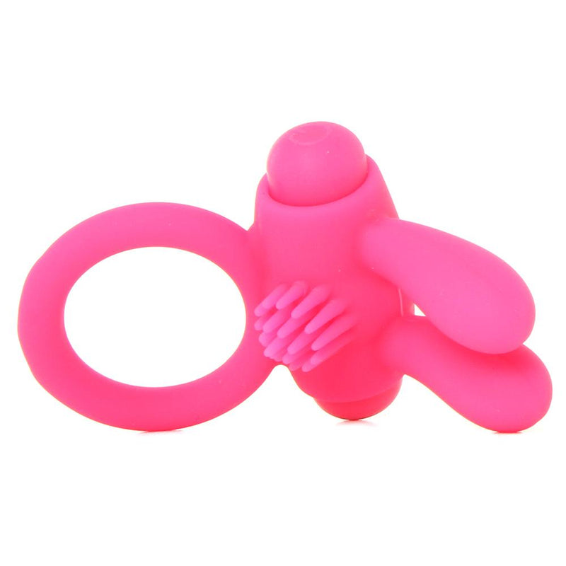 Neon Rabbit Vibrating Cock Ring in Pink (6935761125573)