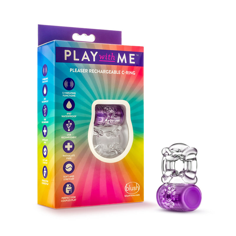 Play With Me - Pleaser Rechargeable C-Ring - Purple (7814911328473)