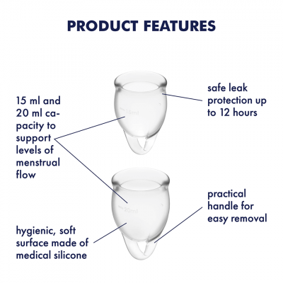 Feel Confident Menstrual Cup - Transparent (6749150707909)