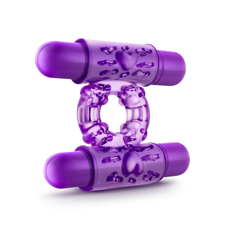 Play With Me - Double Play - Dual Vibrating Cock Ring - Purple (4701212115043)