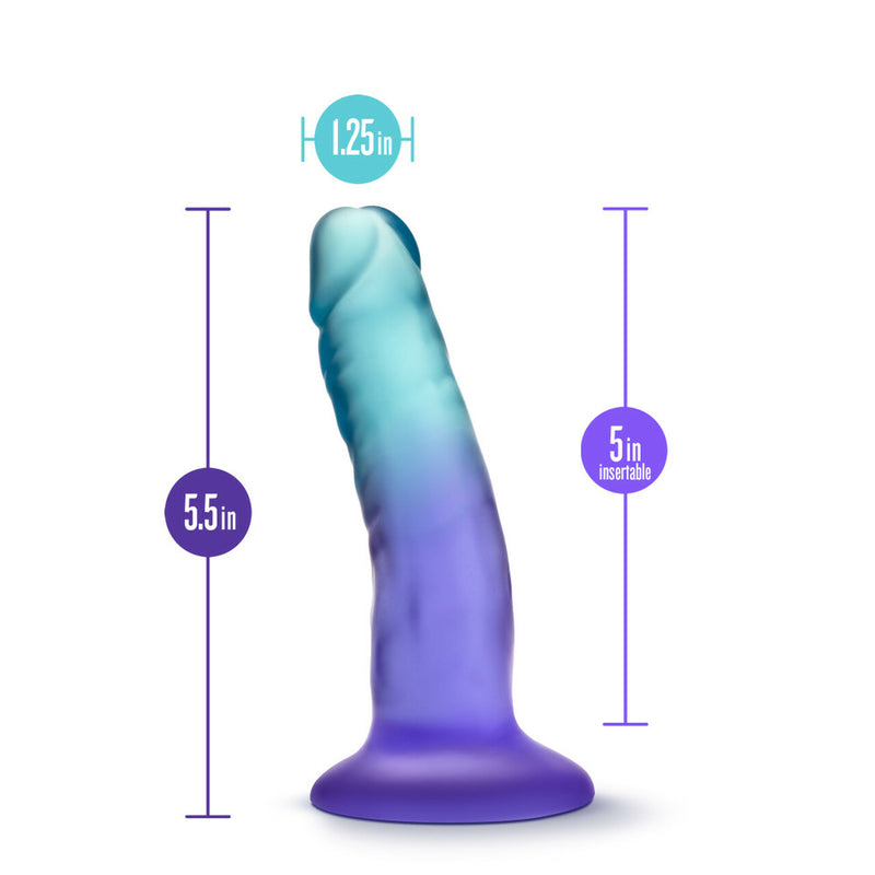 B Yours - Morning Dew - 5 Inch Dildo - Sapphire (7761800265945)