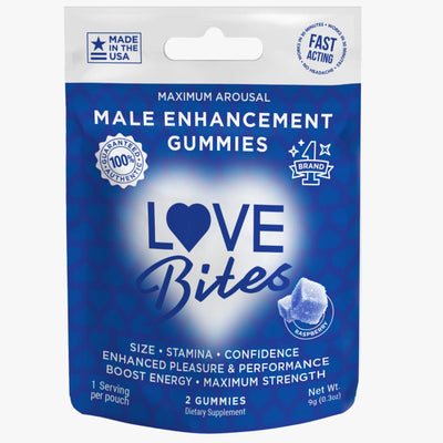 Love Bites - Male Enhancements Gummies - 12 pack - 2 pcs per pack - 0.3 oz. (7817370599641)