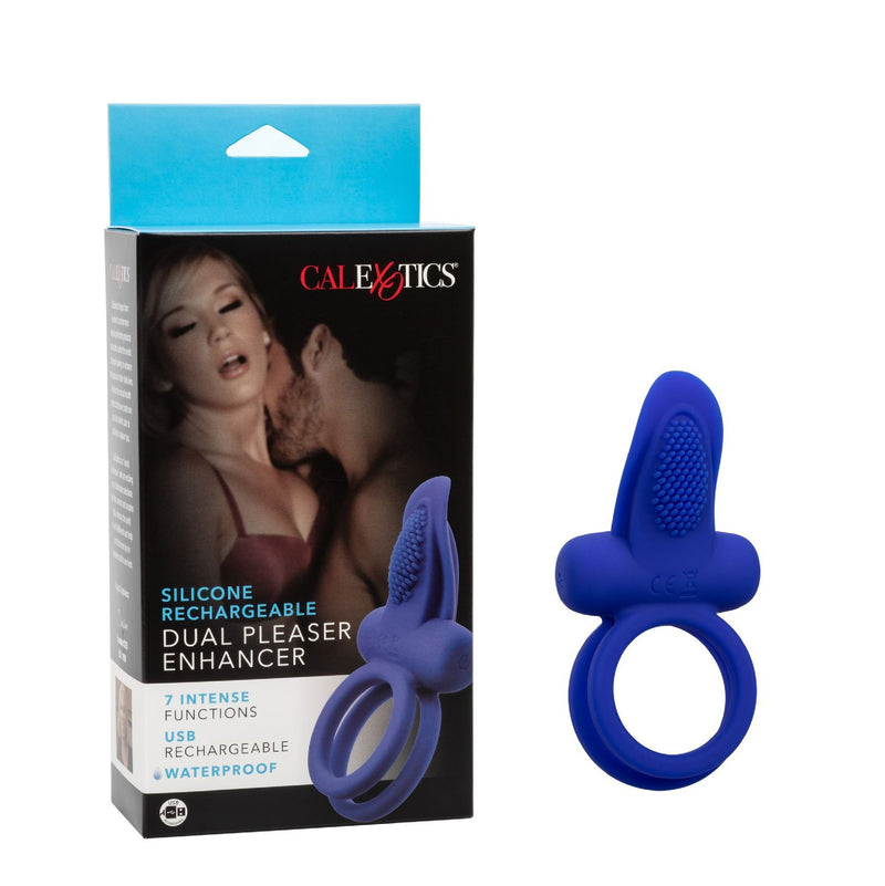 Silicone Rechargeable Dual Pleaser Enhancer (4693649817699)