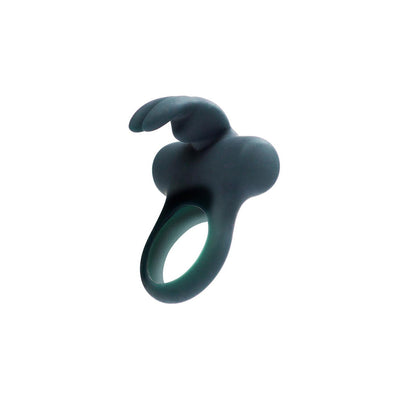 Frisky Bunny Rechargeable Vibrating Ring Black (6203317027013)