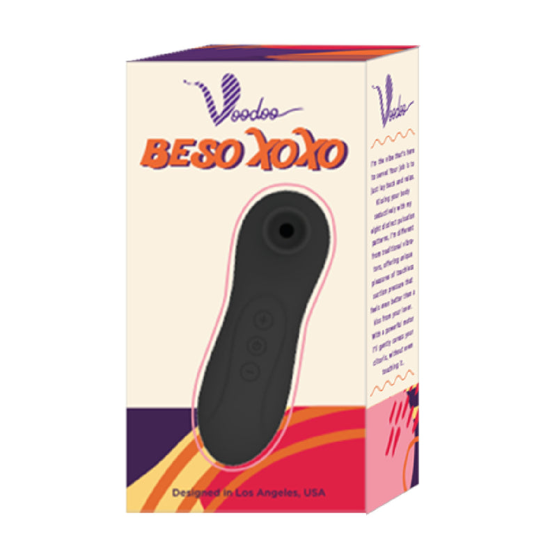 BESO XOXO SUCTION VIBRATOR - BLACK (6217395568837)