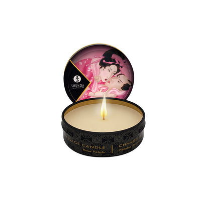 Shunga Mini Massage Candle-Rose Petals 1oz (6226176311493)