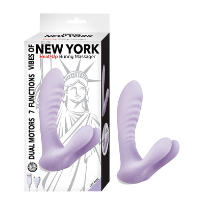 VIBES OF NEW YORK HEAT-UP BUNNY MASSAGER-LAVENDER (4714942562403)