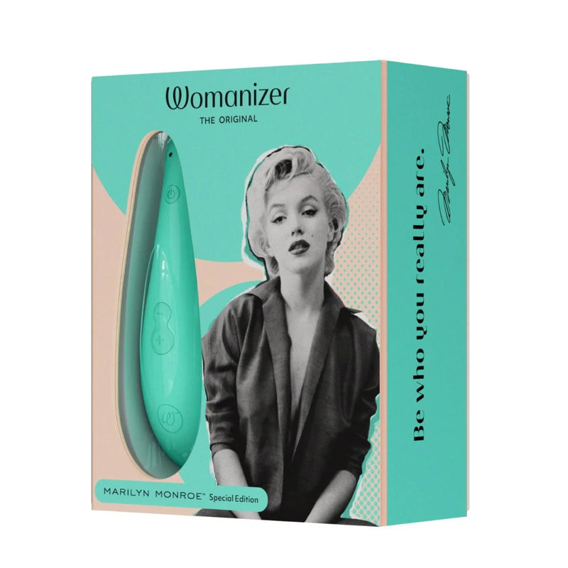 Womanizer Marilyn Monroe Special Edition Rechargeable Clitoral Stimulator - Mint (8002145779929)