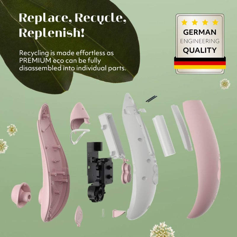 Womanizer Premium Eco Biodegradable Rechargeable Clitoral Stimulator - Pink (6798784102597)
