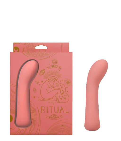 RITUAL - Zen - Rechargeable Silicone G-Spot Vibe - Coral (7817648308441)