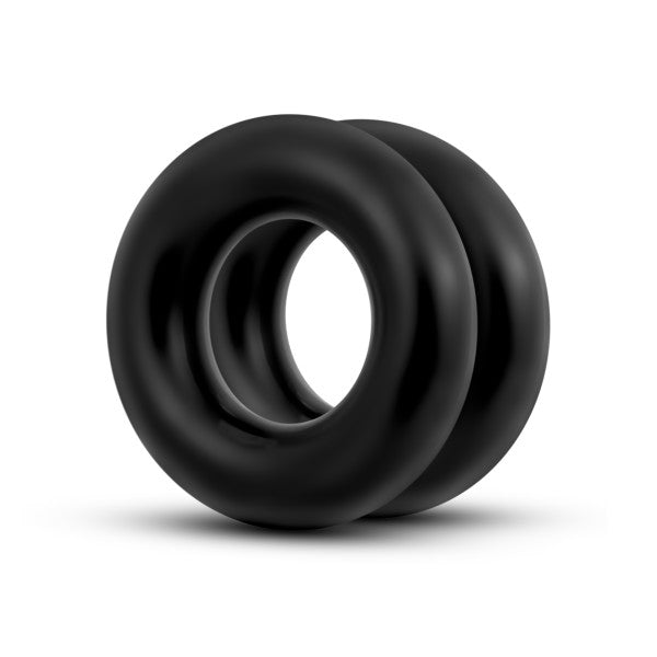Stay Hard - Donut Rings Oversized - Black (4523269980259)